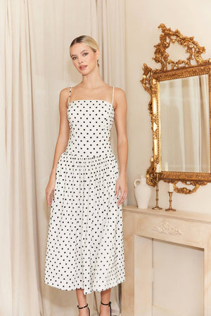 Polka Dot Midi Dress