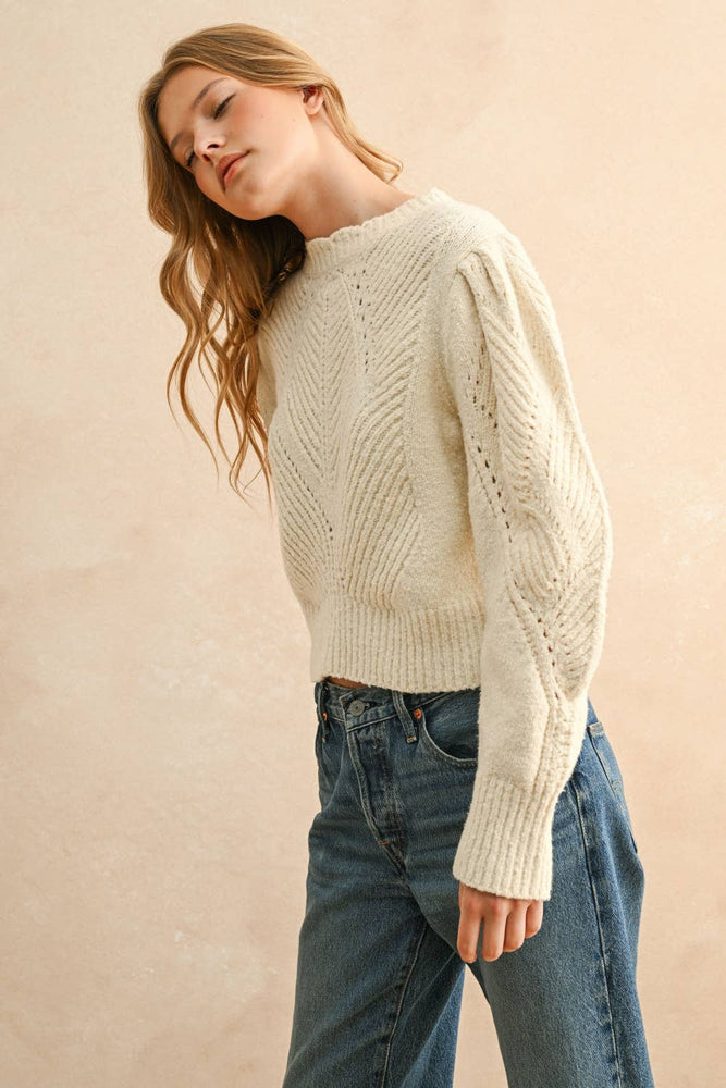 Cream Puff Sweater
