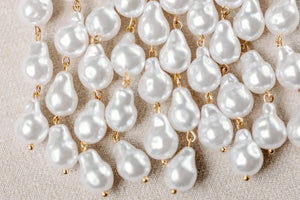 St Armands Designs of Sarasota - Natural Pearl Statement Drop Earrings