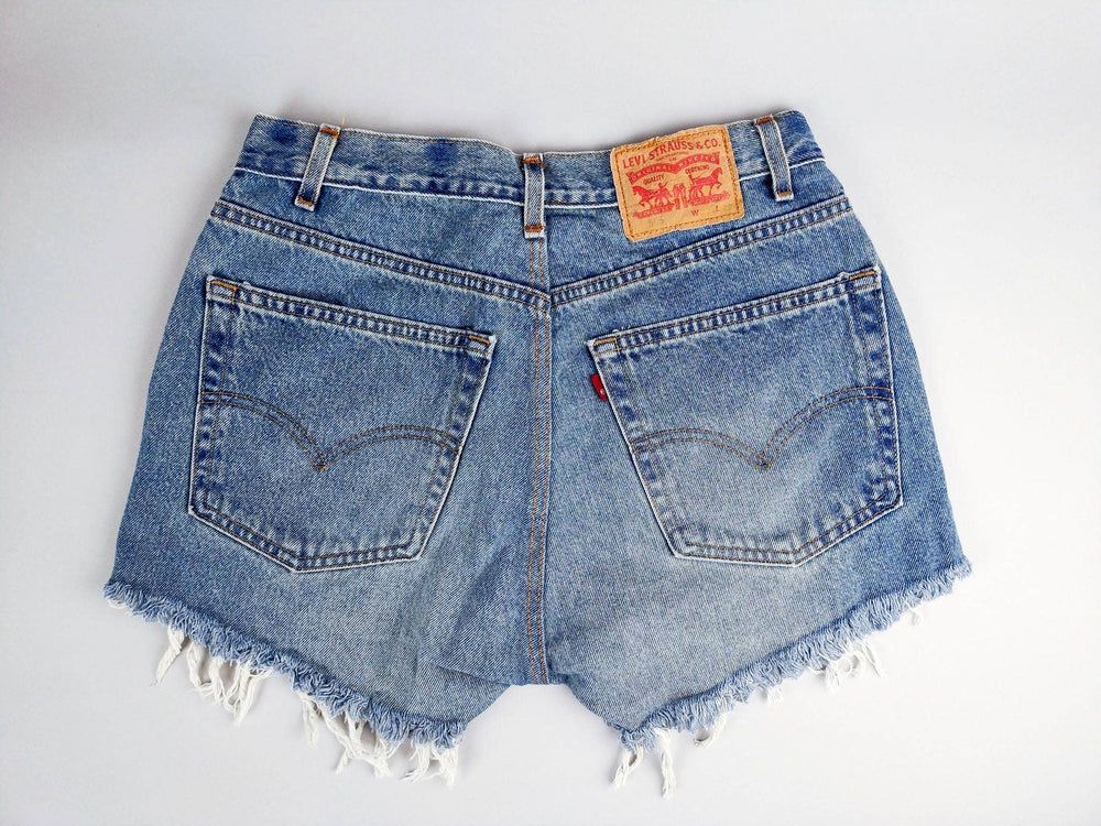 High-Rise Upcycled Levi Cutoff Shorts