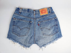 High-Rise Upcycled Levi Cutoff Shorts