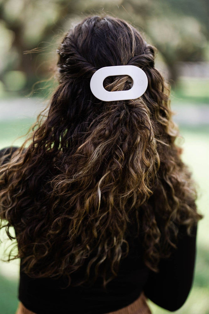 TELETIES - Round Flat Hair Clip | Med. | Toasted
