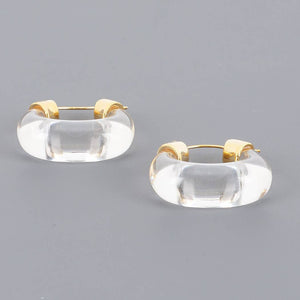 Clear Hoop Earring