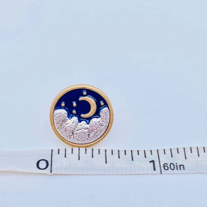 Sun Moon Stars Asymmetric Enamel Ear Studs