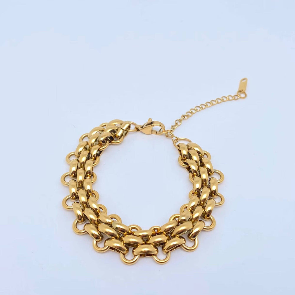 Hand Assembled Stainless Steel Chain Bracelet
