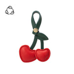 Cherry Red Recycled Vegan Bag Charm