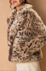 Wanderroot Leopard Fur Jacket