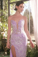 Lavender Beaded Gown