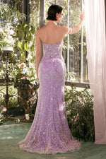 Lavender Beaded Gown