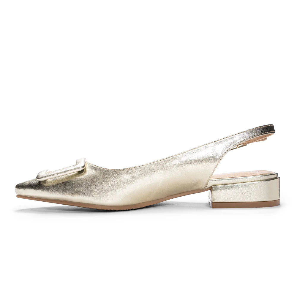 Sweetie Metallic Slingback - Gold