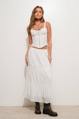 White Eyelet Corset