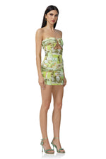 AFRM Verena Mini Dress Citrus Post Card
