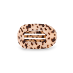 TELETIES - Round Flat Hair Clip | Small | Blonde Tortoise