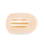 TELETIES - Round Flat Hair Clip | Large | Almond Beige