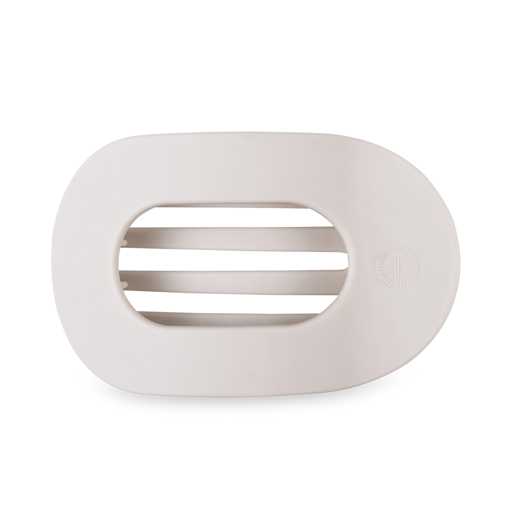 TELETIES - Round Flat Hair Clip | Large | Toasted