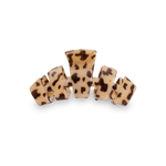 TELETIES - Classic Hair Clip | Large | Blonde Tortoise