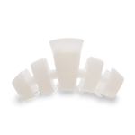 TELETIES - Classic Hair Clip | Large | Coconut White