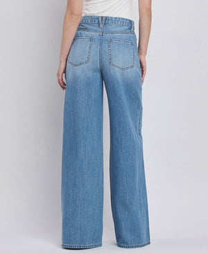 Olivia High Rise Wide Leg Jean
