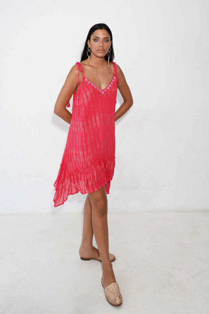 Piti Cuiti Allegra Dress in Red