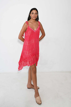 Piti Cuiti Allegra Dress in Red