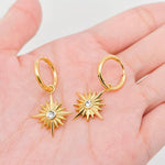 Star Pendant Huggie