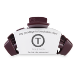 TELETIES - Classic Hair Clip | Large | Burgundy Bliss