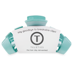 TELETIES - Classic Hair Clip | Large | Totally Turquoise