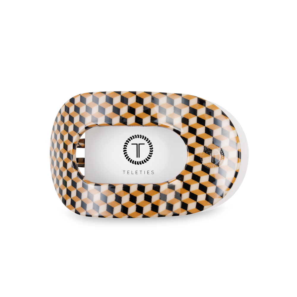 TELETIES - Round Flat Hair Clip | Medium | Gone Glamping
