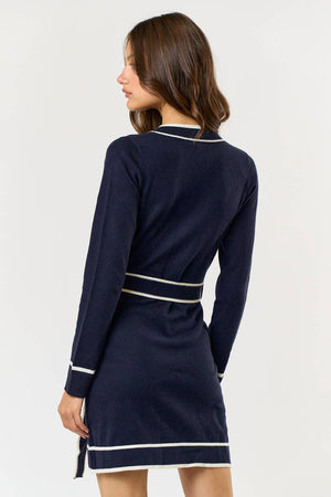 Classic Button Down Sweater Dress