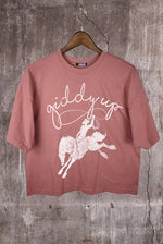 Giddy Up Graphic Crop Tee