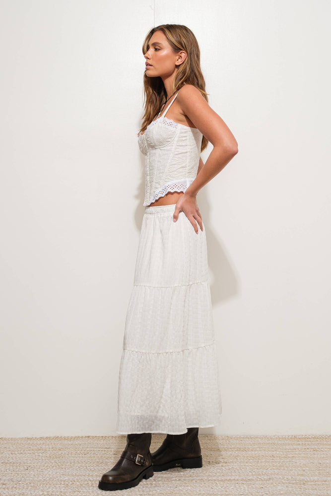 White Eyelet Corset