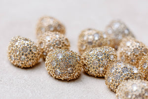 St Armands Designs of Sarasota - Pave Crystal Gumdrop Earrings