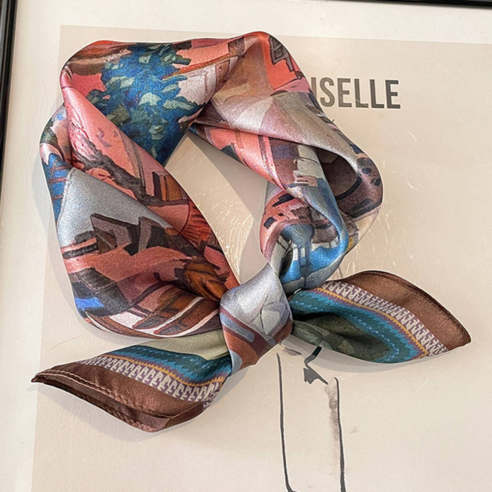 Landscape Silk Square Scarf