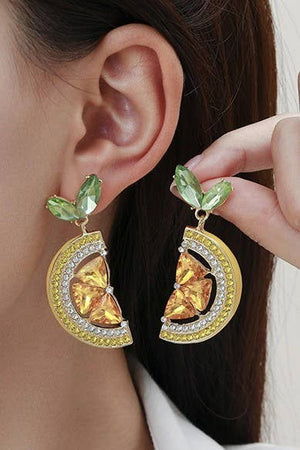 Lemon Statement Earrings