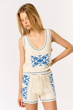 Crochet Jacquard Tank Top