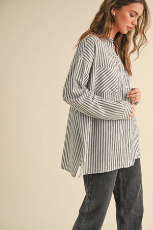 Striped Button Down Shirt