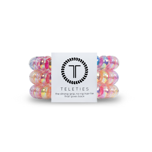 TELETIES - Spiral Hair Coils | Large | Eat Glitter for Breakfast