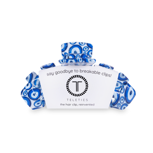 TELETIES - Classic Hair Clip | Med. | Not Today Evil Eye