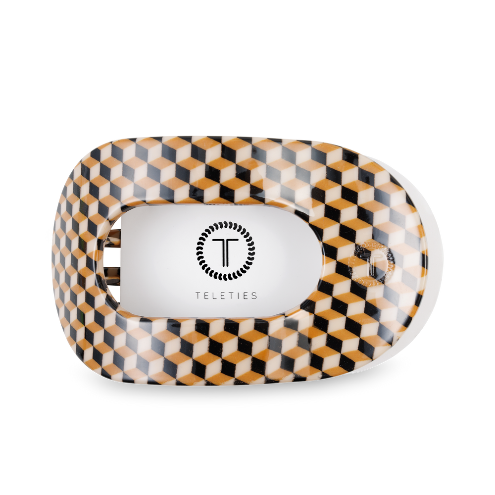 TELETIES - Round Flat Hair Clip | Large | Gone Glamping