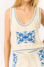 Crochet Jacquard Tank Top