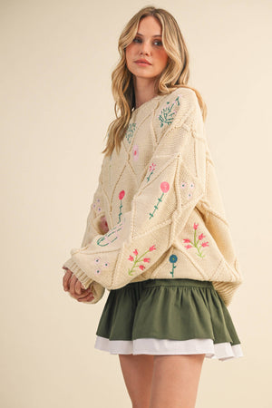 Wildflower Cream Sweater