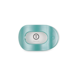 TELETIES - Round Flat Hair Clip | Small | Totally Turquoise