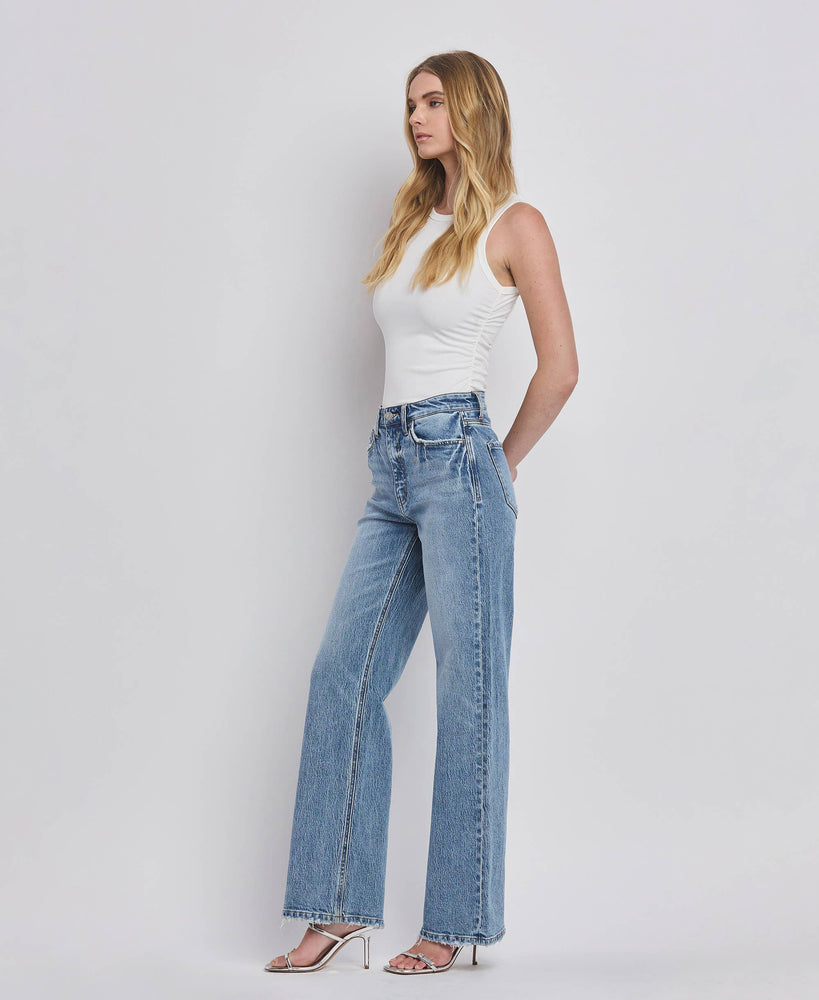 90’s Super High Rise Wide Jeans in Leaping Water