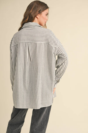 Striped Button Down Shirt