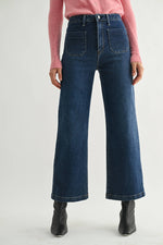 JBD Dark Patch Pocket Wide Leg