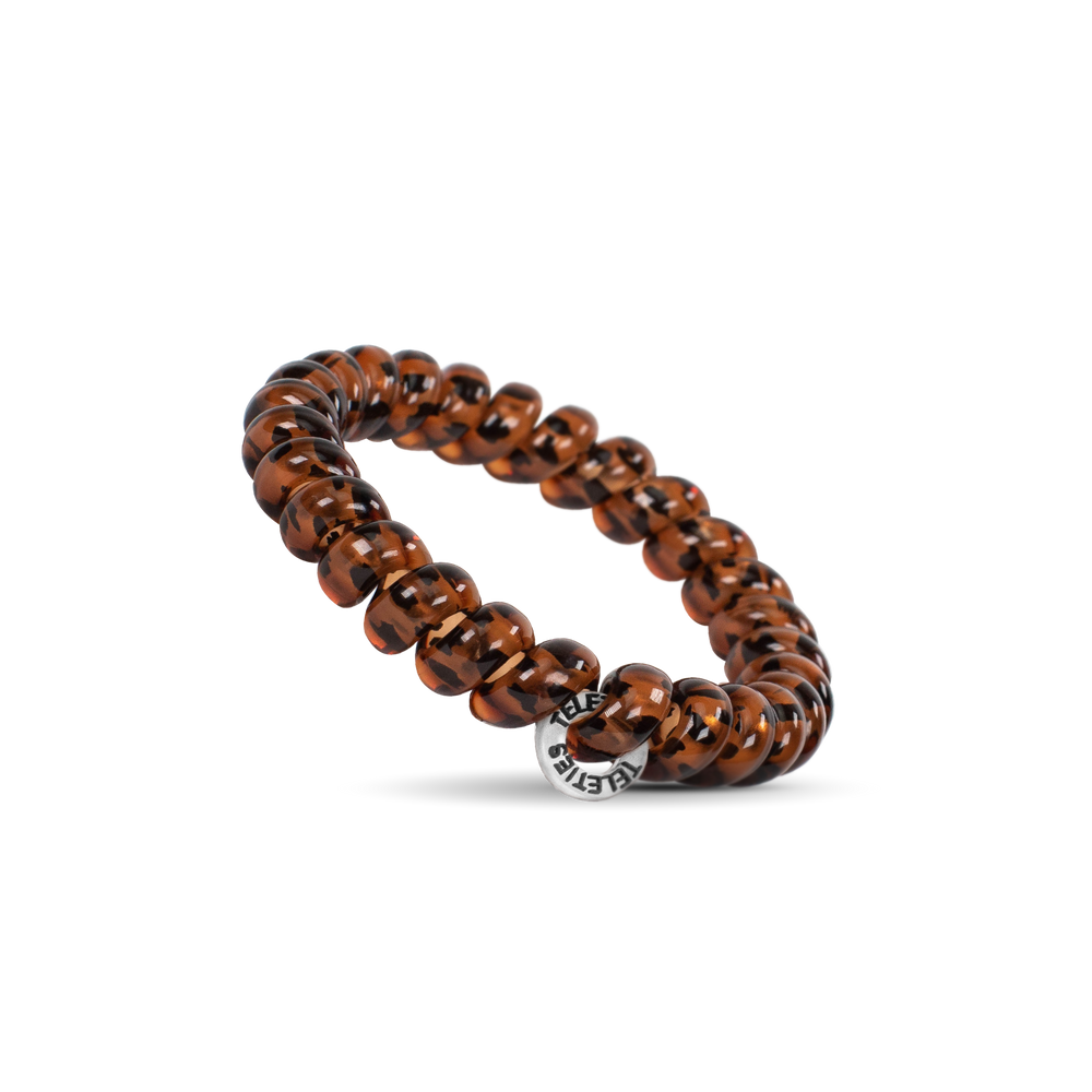 TELETIES - Spiral Hair Coils | Large | Tortoise Hair Ties