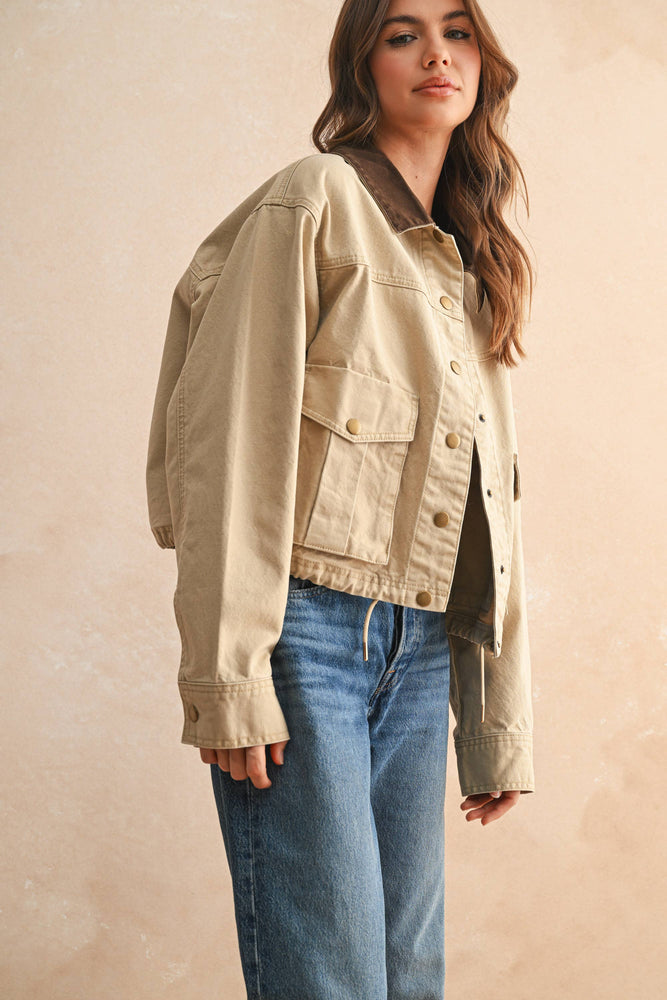 Billie Contrasted Utility Jacket