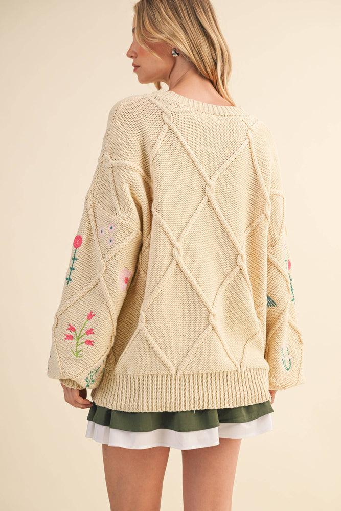 Wildflower Cream Sweater