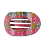 TELETIES - Fuchsia Dream | Large | Flat Round Hair Clip