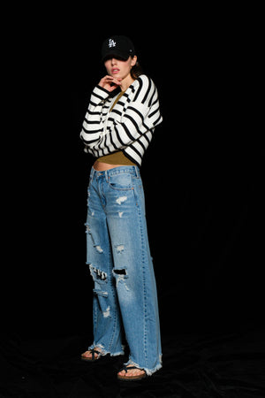 Striped Cardigan